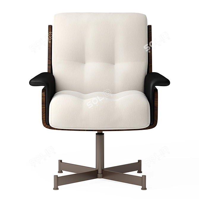 Modern Minotti Daiki Studio Armchair 3D model image 4