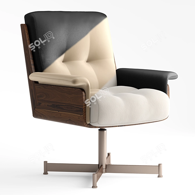 Modern Minotti Daiki Studio Armchair 3D model image 5