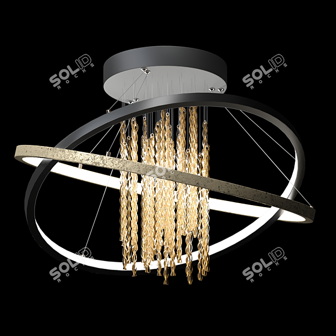 Elegant Pendant Lamp: Odeon Monica 3D model image 1