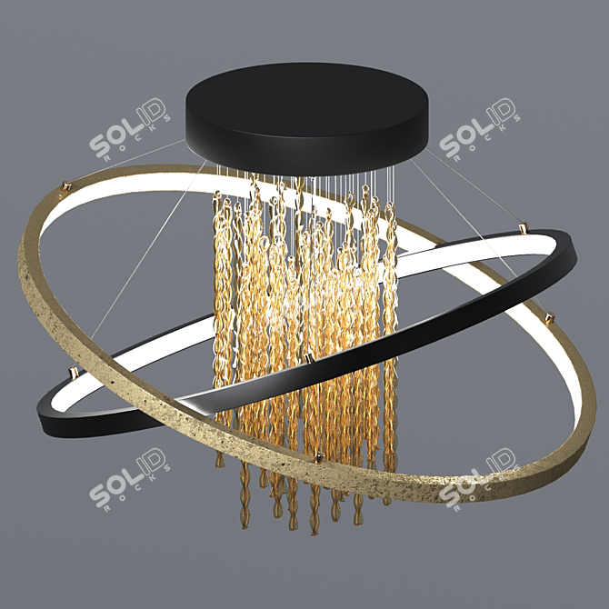 Elegant Pendant Lamp: Odeon Monica 3D model image 3