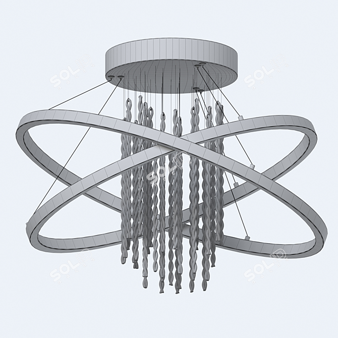 Elegant Pendant Lamp: Odeon Monica 3D model image 4