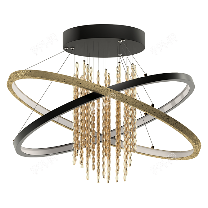Elegant Pendant Lamp: Odeon Monica 3D model image 6