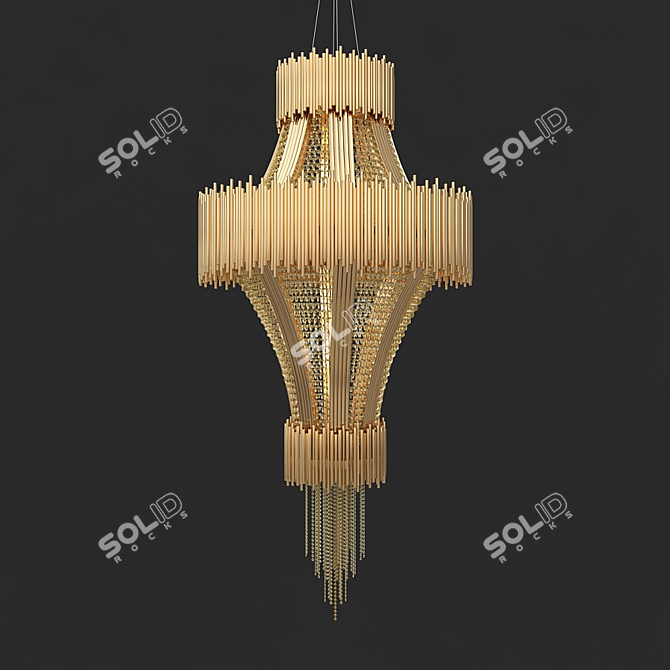 Swarovski Scala Chandelier 3D model image 1