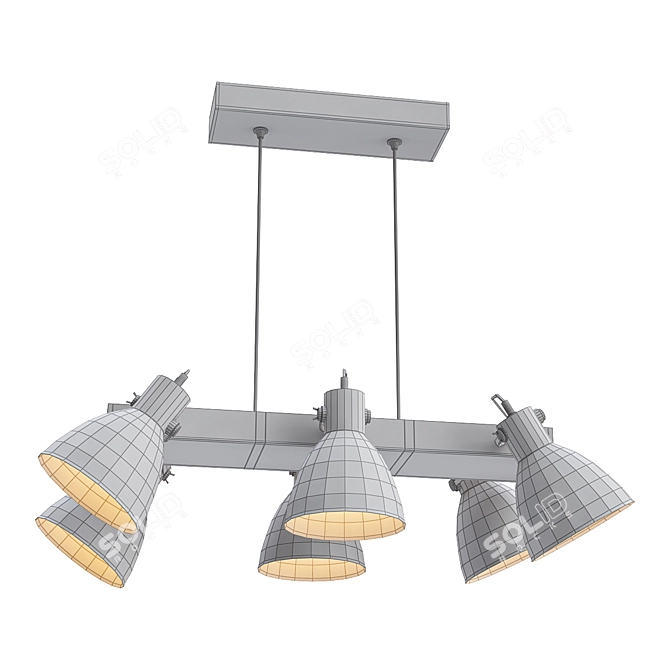 Elegant Harry Pendant Lamp 3D model image 2