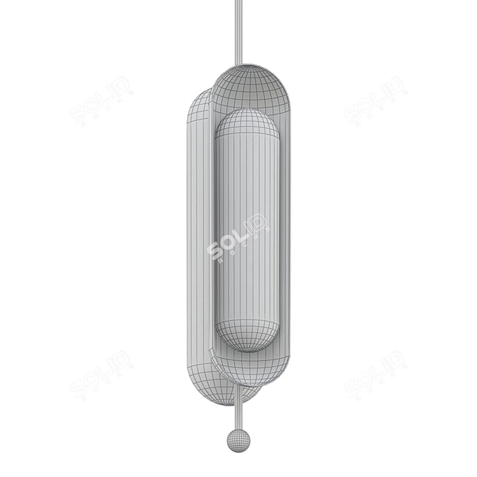 Elegant KHLOE Pendant Light 3D model image 2