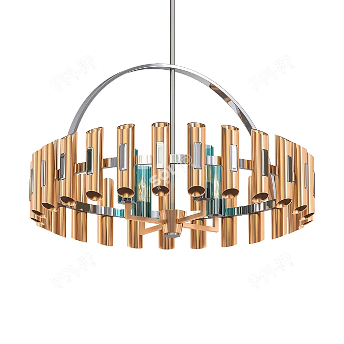 Radiant Elegance Chandelier 3D model image 1