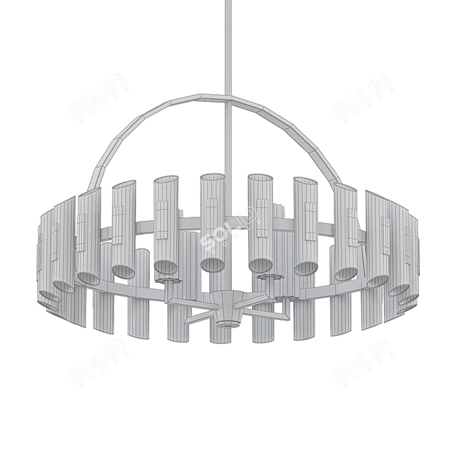 Radiant Elegance Chandelier 3D model image 2