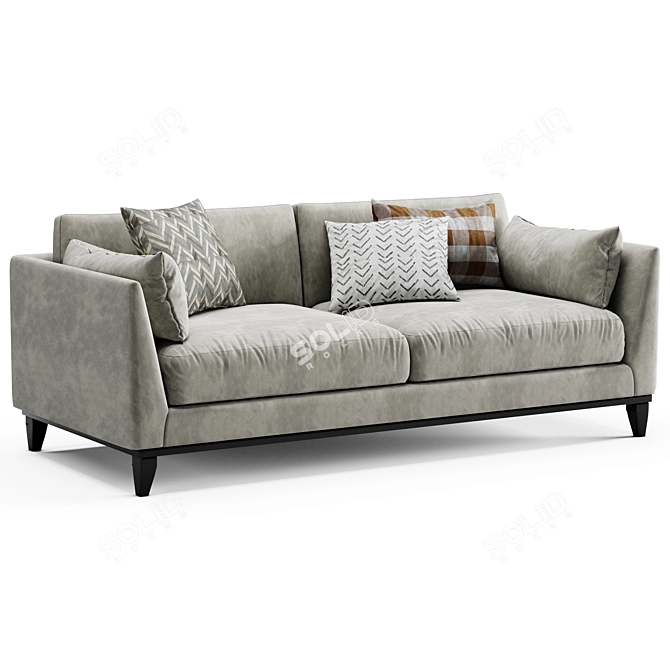 Sleek Novak Sofa for Modern Living 3D model image 3