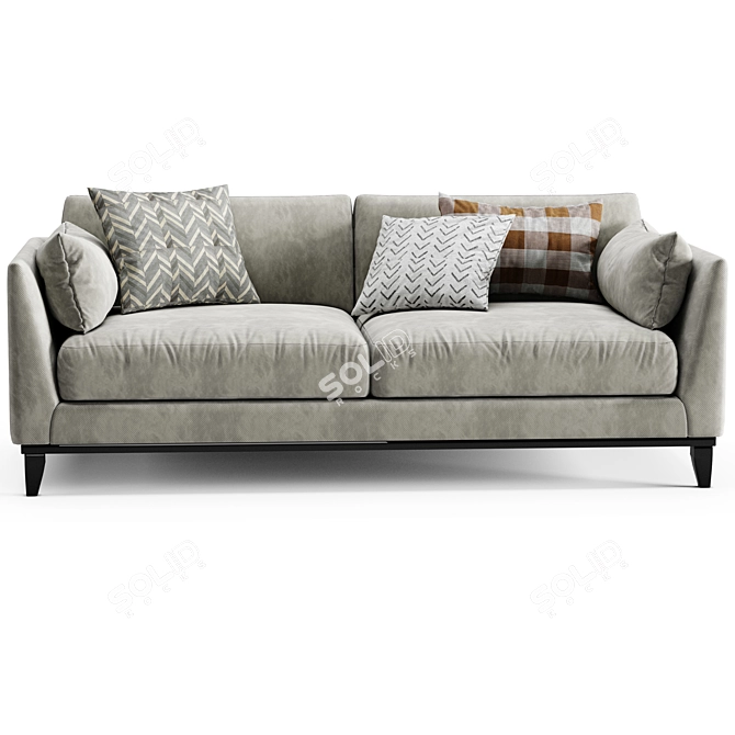 Sleek Novak Sofa for Modern Living 3D model image 4