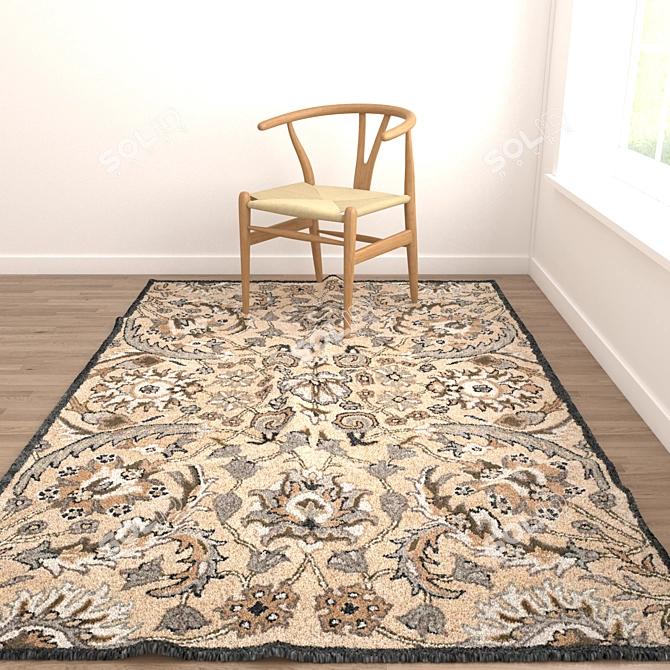 Versatile Set of 8 Rugs 3D model image 3