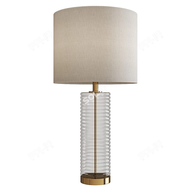 Modern Mid-Century Gilley Table Lamp 3D model image 1