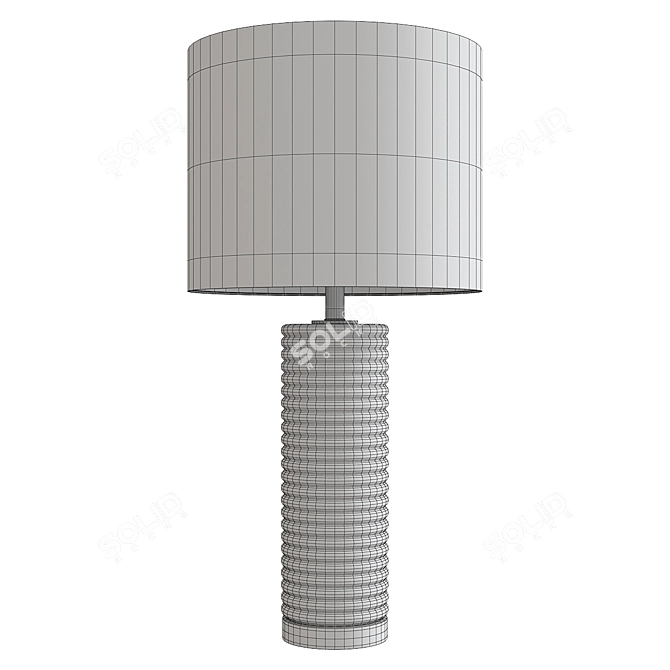 Modern Mid-Century Gilley Table Lamp 3D model image 2