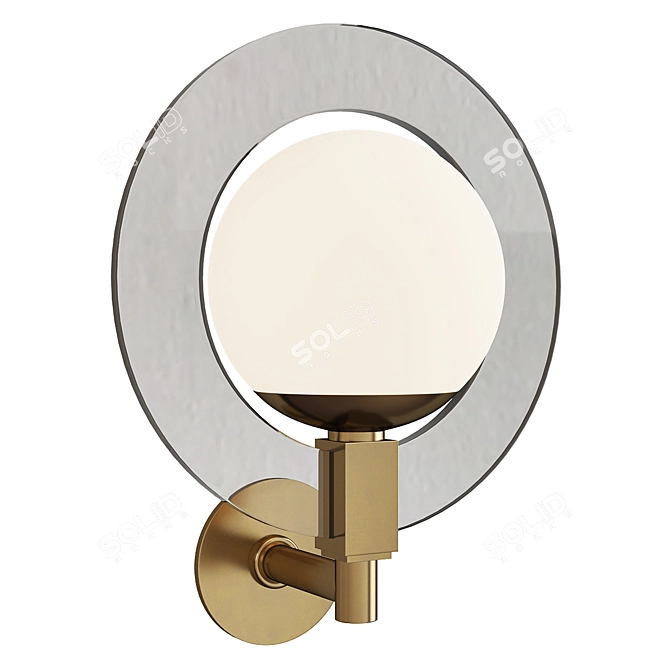 Elegant Hudson Valley Caswell Sconce 3D model image 1