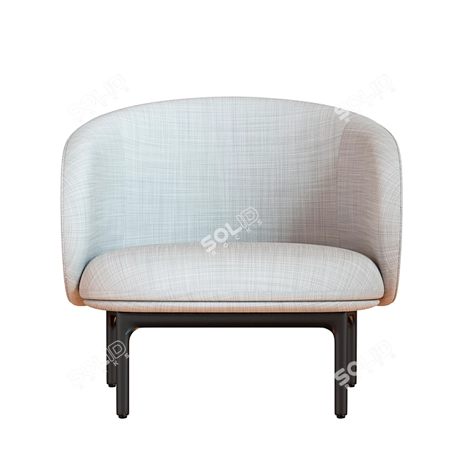 Modern MELA Lounge Chair: Artisan Craftsmanship 3D model image 4