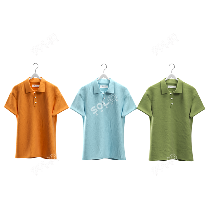 Classic Polo Shirts 3D model image 4