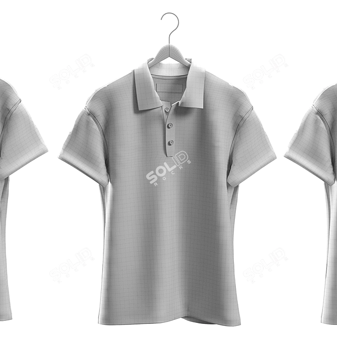 Classic Polo Shirts 3D model image 10