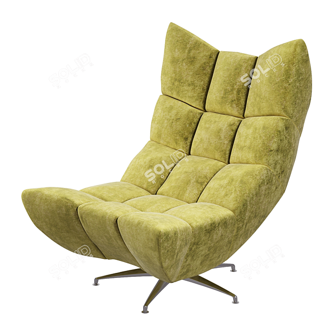 Cloud 7: Stylish Fluffy Armchair 3D model image 1