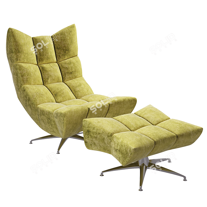 Cloud 7: Stylish Fluffy Armchair 3D model image 7