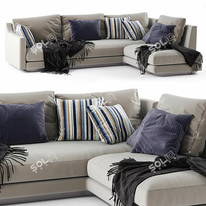 Modern Dallas Sofa: V-Ray Render 3D model image 1