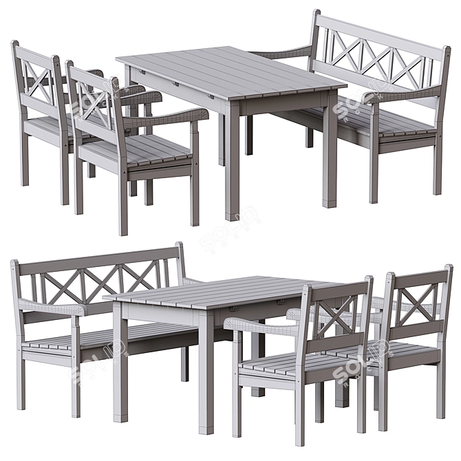 Skagerak Skagen Table Set 3D model image 6