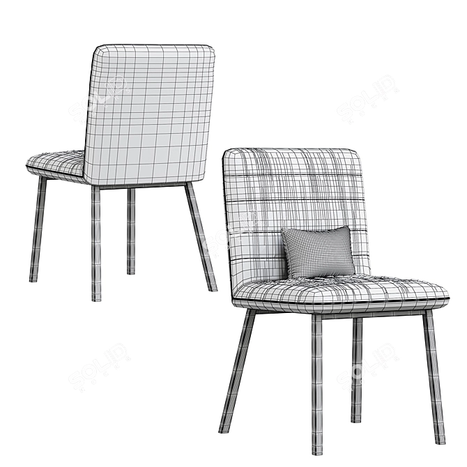 Stunning Stork Alivar Italia Chair 3D model image 6