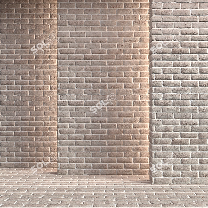 High-Resolution Brick Texture 3D model image 2