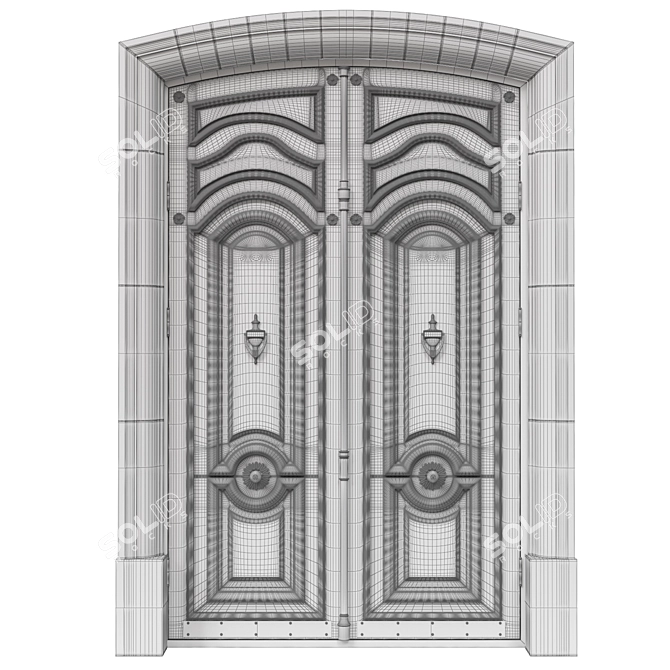 Classic 3D Door | 2000mm x 3200mm 3D model image 6