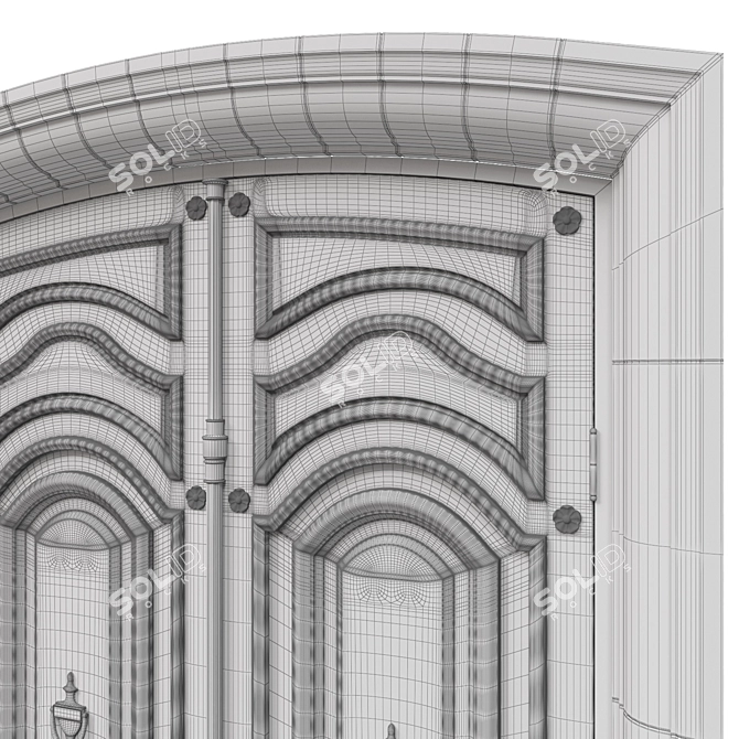 Classic 3D Door | 2000mm x 3200mm 3D model image 7