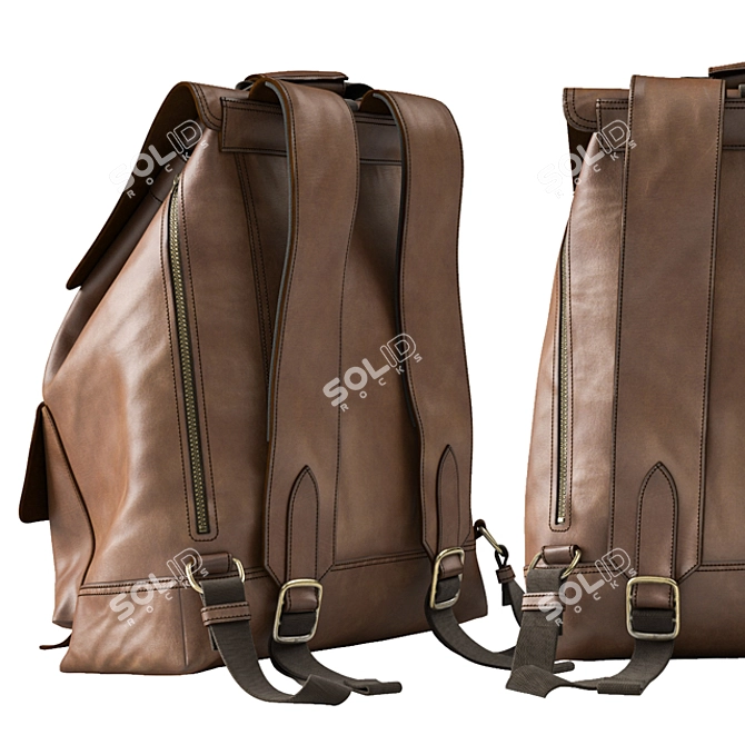 Versatile Travel Backpack 3D model image 2