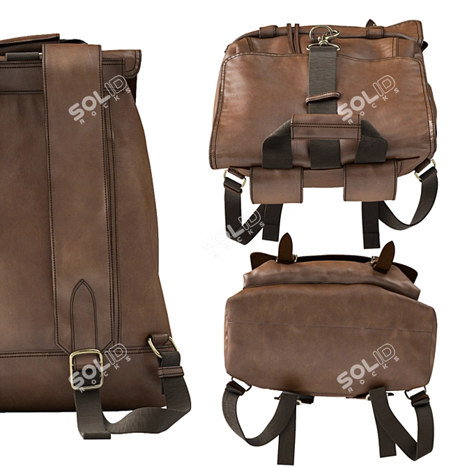 Versatile Travel Backpack 3D model image 3