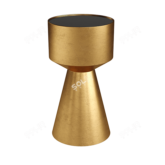 Glamorous Gold and Black Marilyn Table 3D model image 1