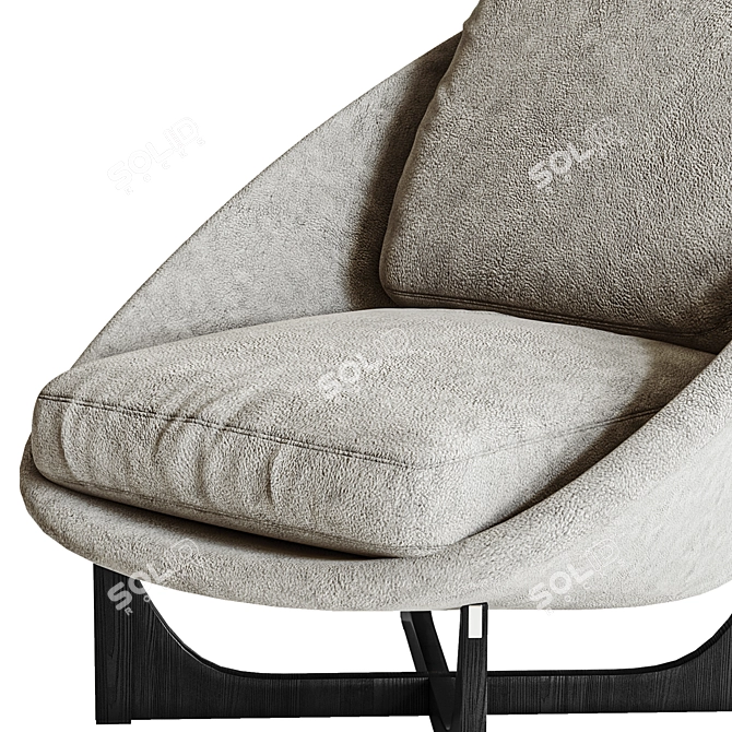 Elegant Lido Armchair: Comfortable and Stylish 3D model image 5
