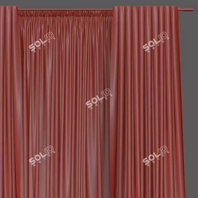 Artistic Drapes: Modern Elegance 3D model image 4