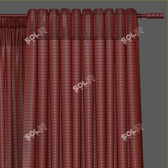 Artistic Drapes: Modern Elegance 3D model image 5