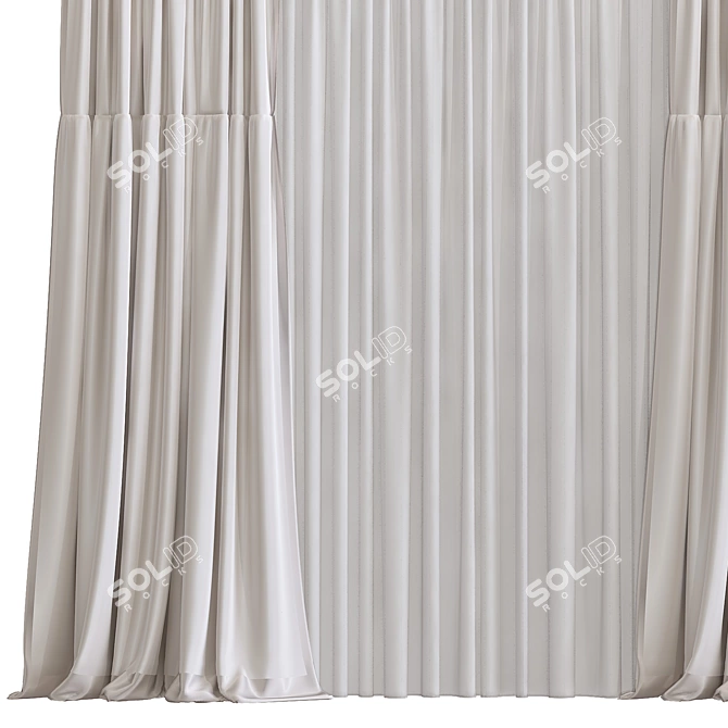 Revamp Your Space with Curtain 926 3D model image 3