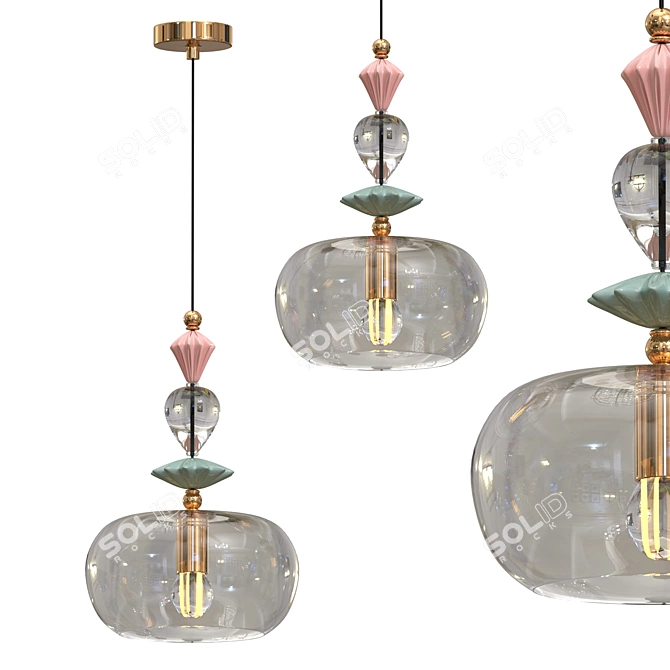 Realistic Hanging Bizet Sculpture 3D model image 1