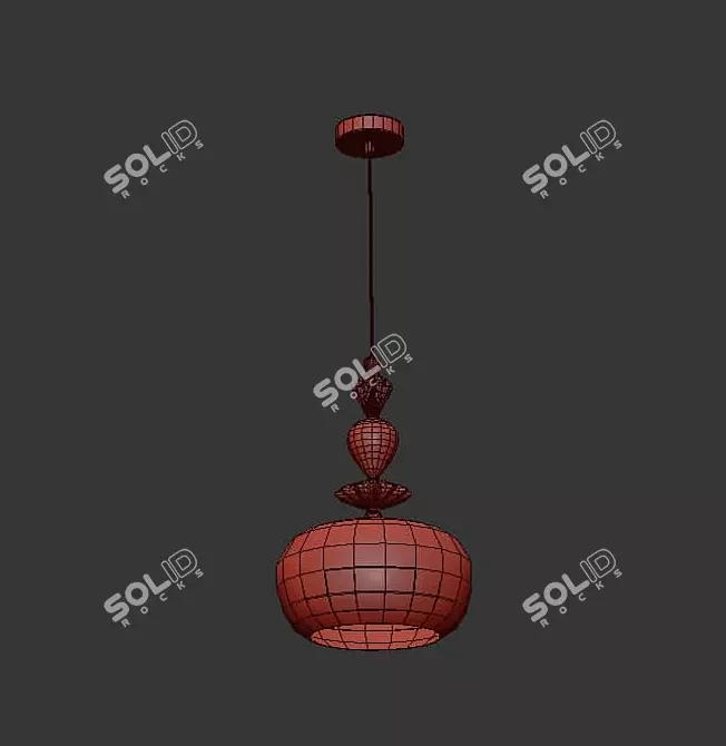Realistic Hanging Bizet Sculpture 3D model image 2