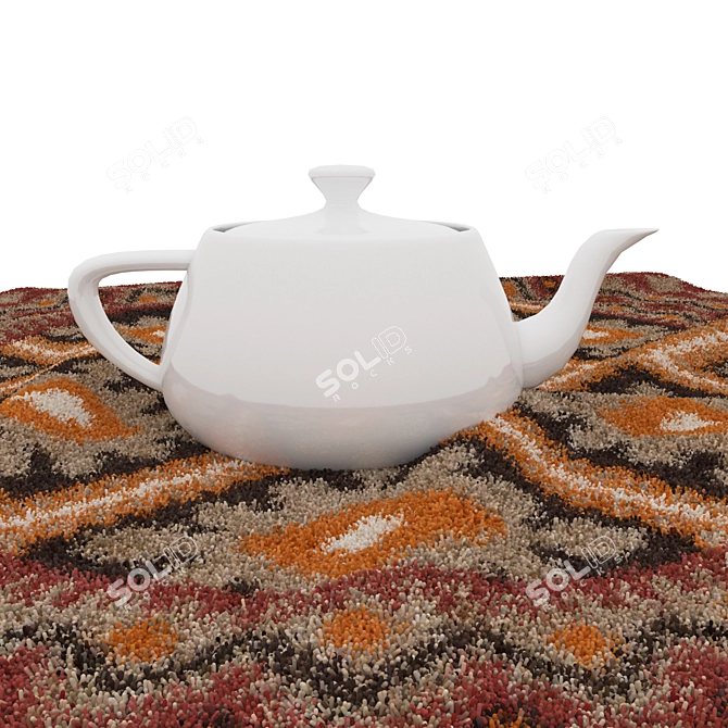 Round Rug Set for Stunning Renders 3D model image 6