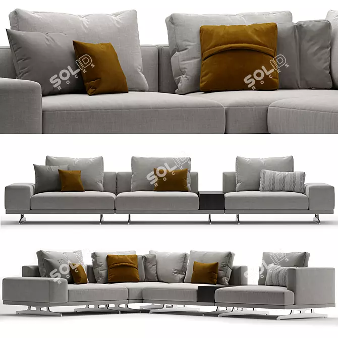  Innovative HORIZON Sofa: Frigerio Elegance 3D model image 1