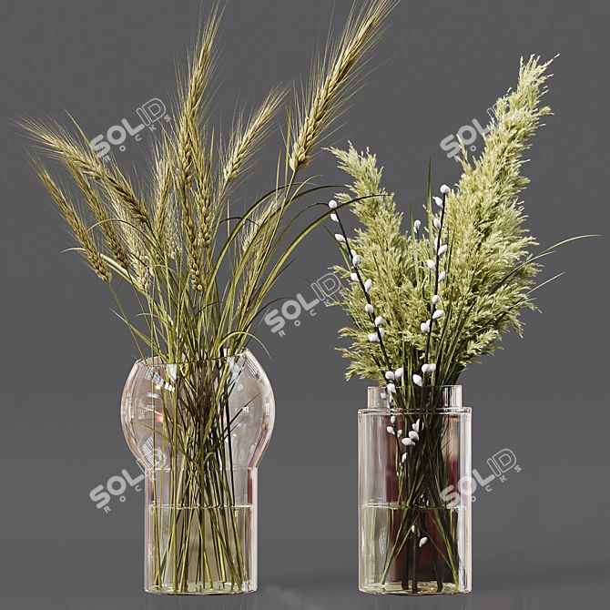 Collaction Indoor Plant Set 3D model image 4