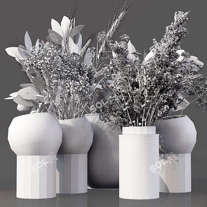 Collaction Indoor Plant Set 3D model image 6