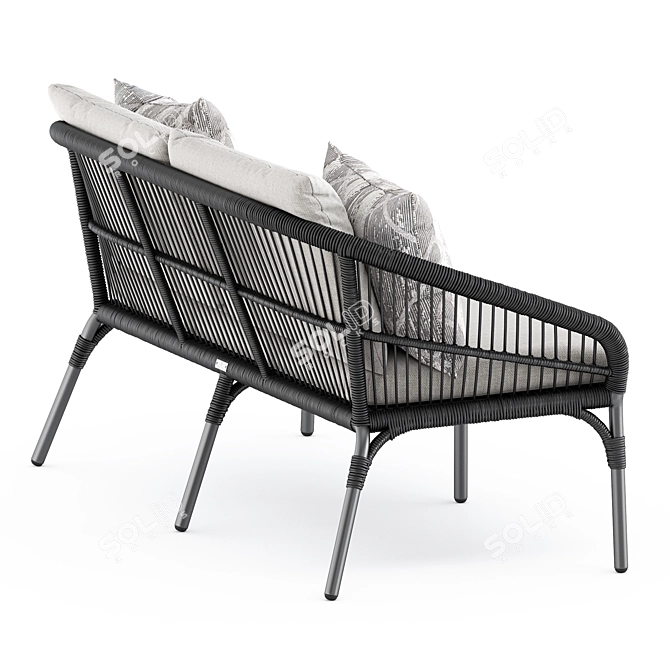Modern Nexus 2 Seat Sofa 3D model image 4