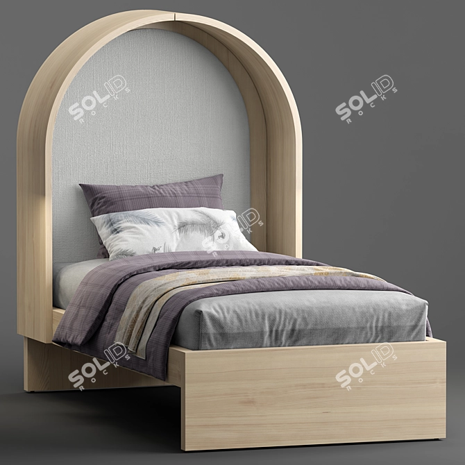 Natural Bridges Twin Bed: Canopy Edition 3D model image 1