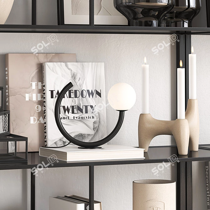 Modern HM Decorative Set 3D model image 6