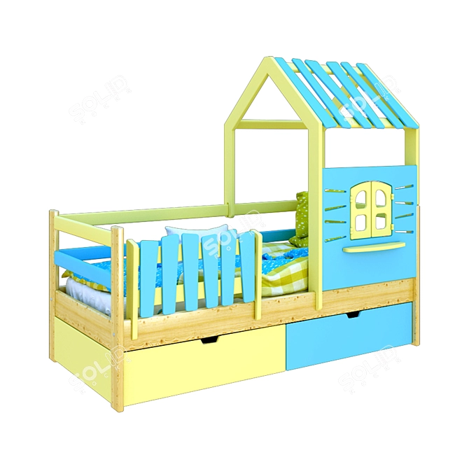 Title: Country Boy Low Bed 3D model image 1