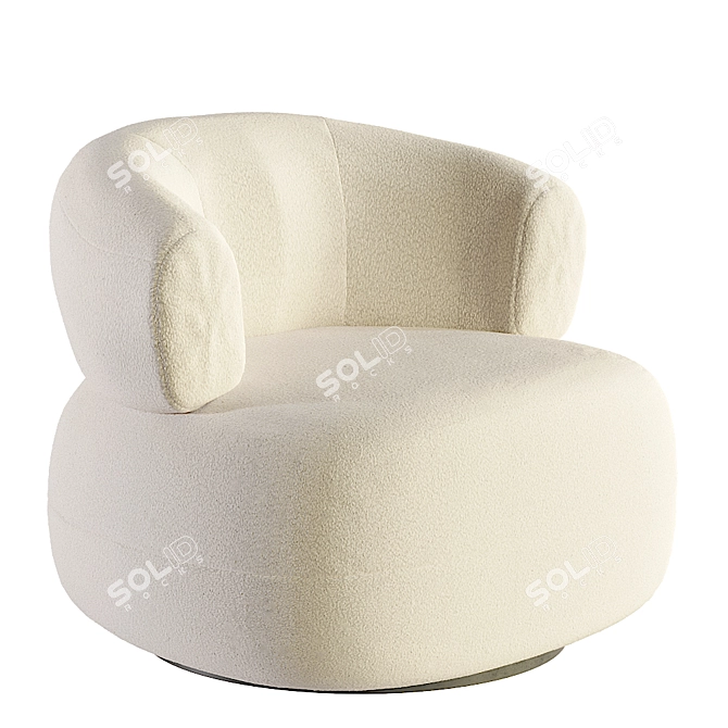 Cozy Plush Armchair | Aliexpress 3D model image 1