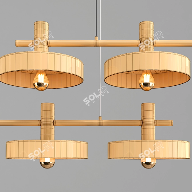 Elegant Pendant Light - Aloa-L 3D model image 3