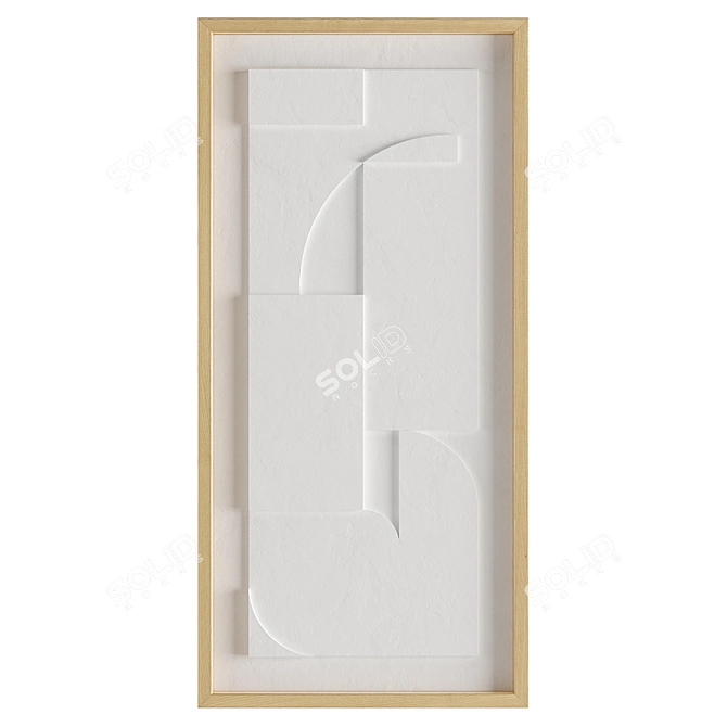 Minimalist Relief Panels: Vormnotie Design 3D model image 3