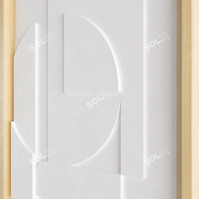 Minimalist Relief Panels: Vormnotie Design 3D model image 4