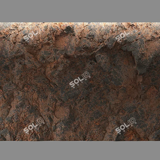 Rock Cliff Material Pack 3D model image 5